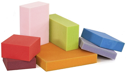 poliuretano espanso lavorazione vari colori e varie densità
